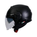 SWAY 737 MAT BLACK AÇIK ÇENE KASK
