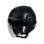 SWAY 737 MAT BLACK AÇIK ÇENE KASK - Görsel 2